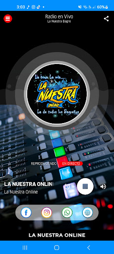 Android application La Nuestra OnLine screenshort