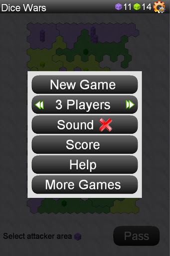 Android application Dice Wars screenshort