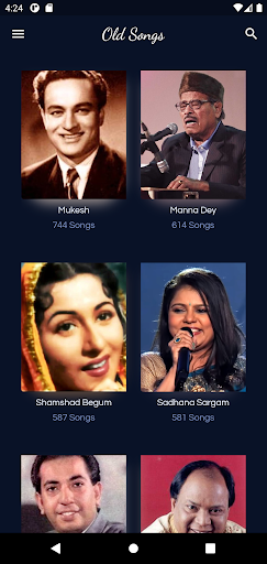 Hindi Old Songs - Lyrics Screen 3
