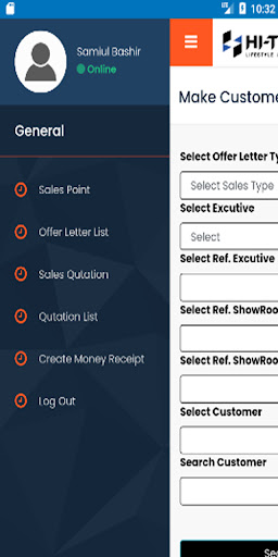 MY HI-TECH SALES Screen 3