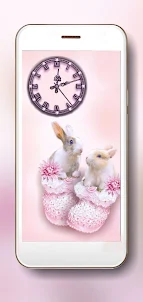 Bunny Cute Clock