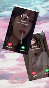 Asian Girl Smoking Video Call