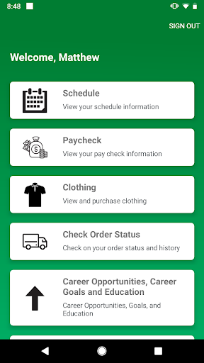 Screenshot of Menards® Careers