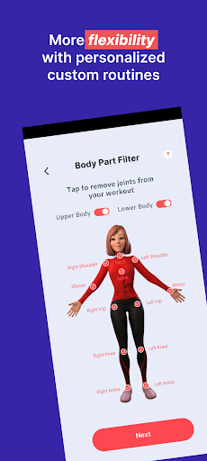 WeStretch: Stretching Routines Screen 2