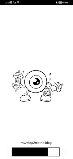 Android application Augenfitness-Glücksrad screenshort