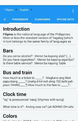 Tagalog english translator