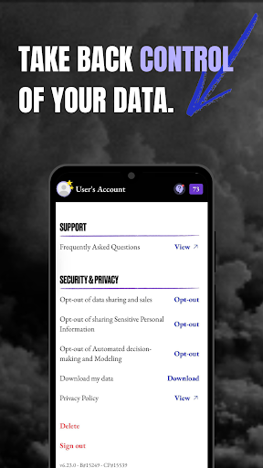Android application Reklaim screenshort