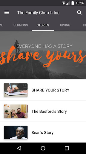 Family Church App Screen 3