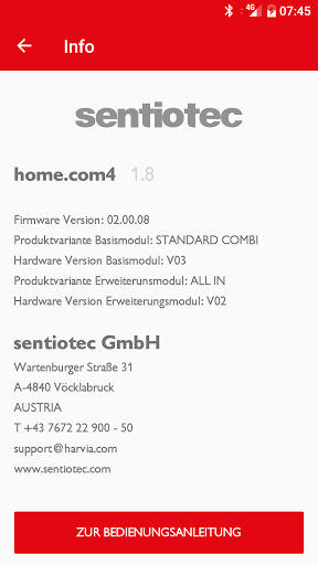 Sentio by Harvia home.com4 Screen 3