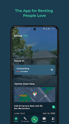 Android application Belong screenshort