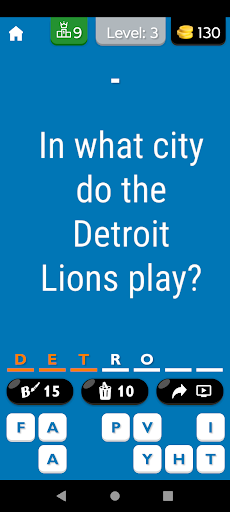 Detroit Lions Football Quiz 5