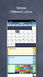 screenshot of Calendar with Colors