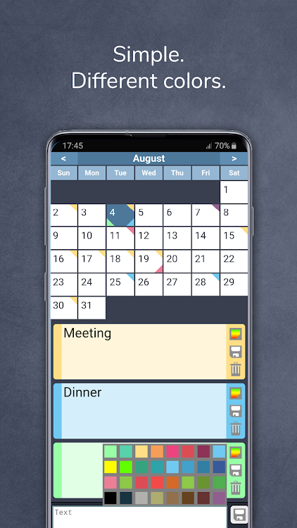 Calendar with Colors - 0.20 - (Android)