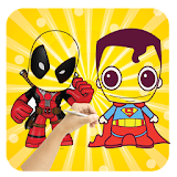 ✎ Draw : Chibi Super heros icon