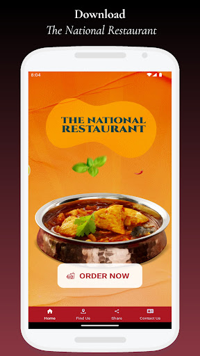 Android application The National Restaurant screenshort