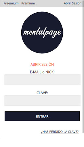 Diario Personal Mentalpage Screen 2