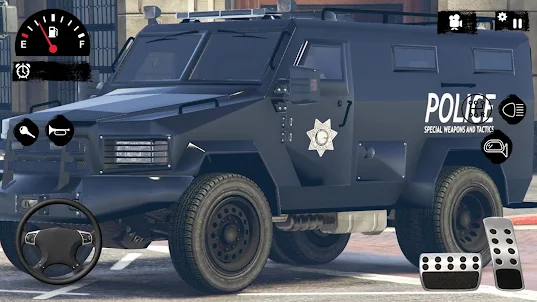 Offroad Police Truck Drive 3D