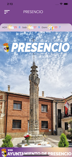 Android application Presencio screenshort