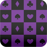 cards wallpaper purple&black icon