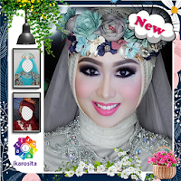 Hijab Pernikahan Editor Bingkai