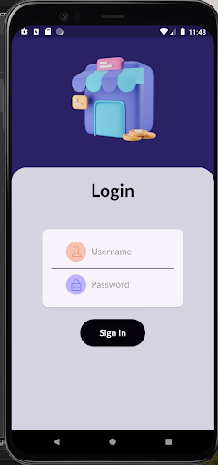 Android application ron shop screenshort