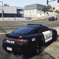 Городской полицейский автомобиль