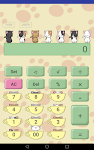 screenshot of Calculator of cute cat