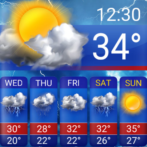 Weather Forecast App Widget 16.6.0.6365_50185 Icon