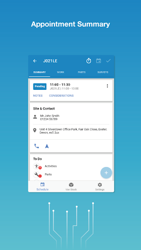 Android application Oneserve Mobile screenshort