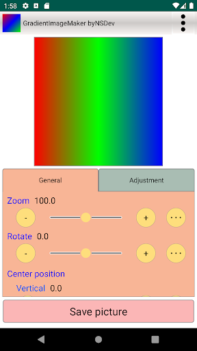 Android application GradientImageMaker byNSDev screenshort