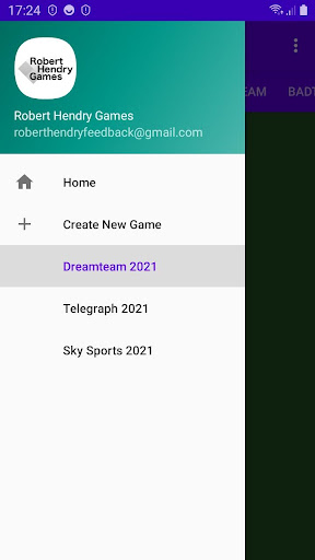 Android application Fantasy Sports Planner screenshort