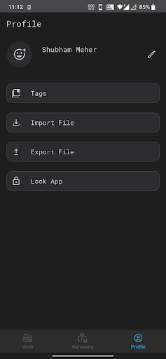 Password Manager Screen 3