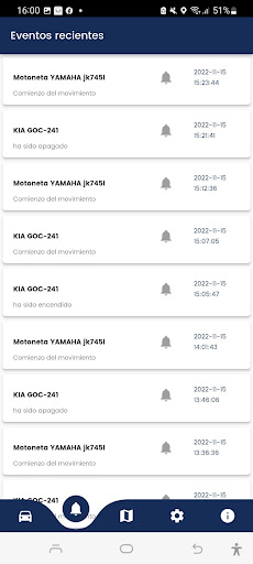Android application GPS SYSTEM EC screenshort