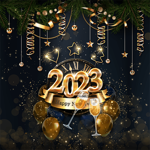 Golden New Year 2023-Wallpaper logo