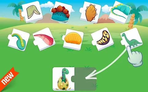 어린이를위한 퍼즐 - 공룡 게임