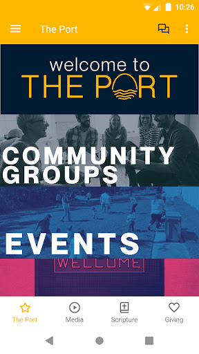 Android application The Port Church screenshort