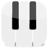 Piano Player Black White Tiles icon