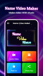 Name Video Maker For Status