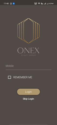 Android application Onex beauty group screenshort