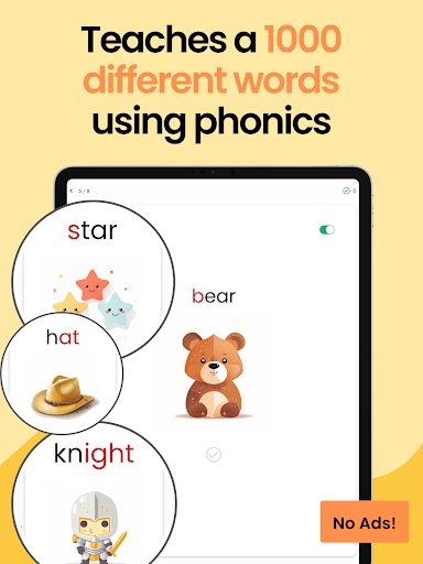 Screenshot of Phonics for Kids