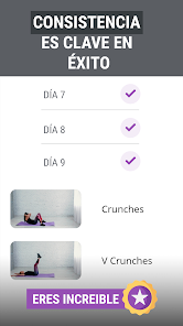 Captura de Pantalla 3 ABS Workout - Six Pack Fitness android