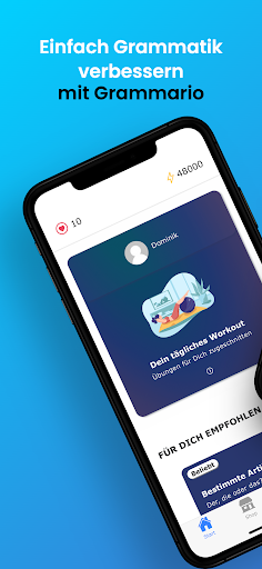 Android application Grammario - Grammatik lernen screenshort