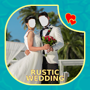 Rustic Wedding Couple Face Changer