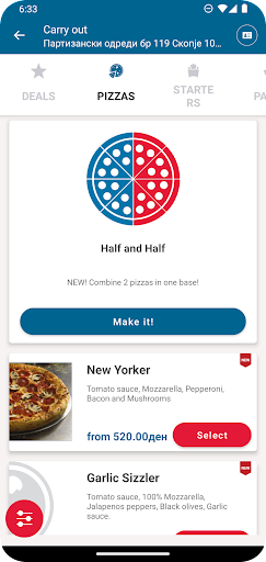 Dominos Pizza Macedonia Screen 3