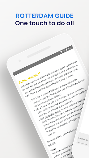 Android application Rotterdam Transport Guide screenshort