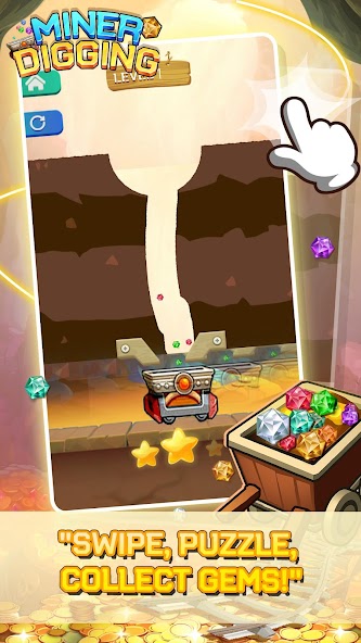 Miner Digging: Gem Collecting 1.0.3 APK + Мод (Unlimited money) за Android