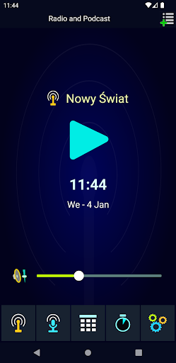 Android application Radio and Podcast screenshort