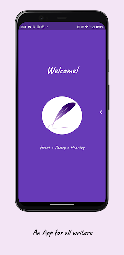Heartry - An App for Writers Screen 2