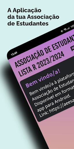 Android application Associação de Estudantes ESAQ screenshort