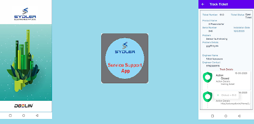 Android application Sydler Service Support screenshort